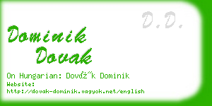 dominik dovak business card